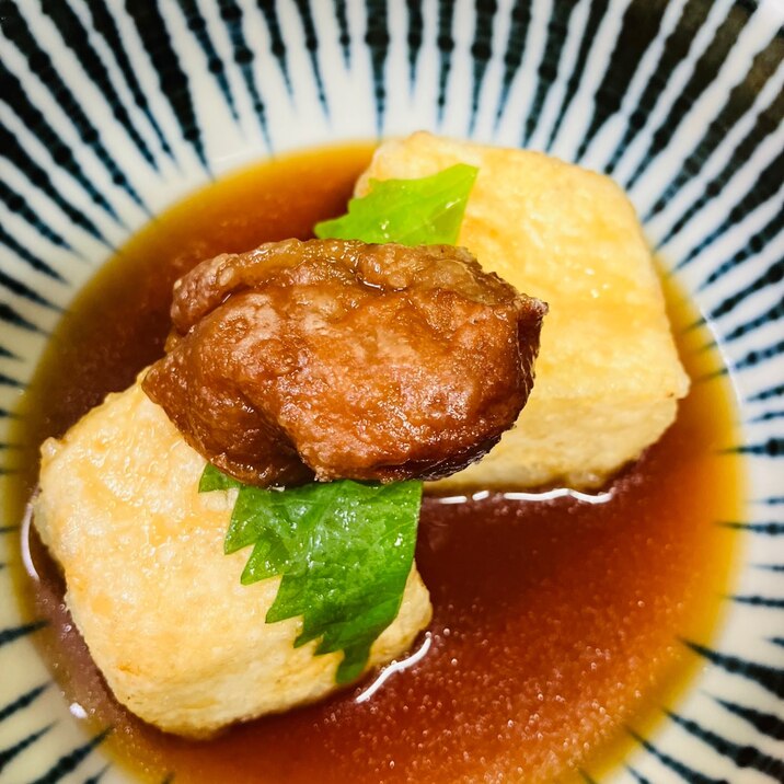 揚げ梅干しと揚げ出し豆腐